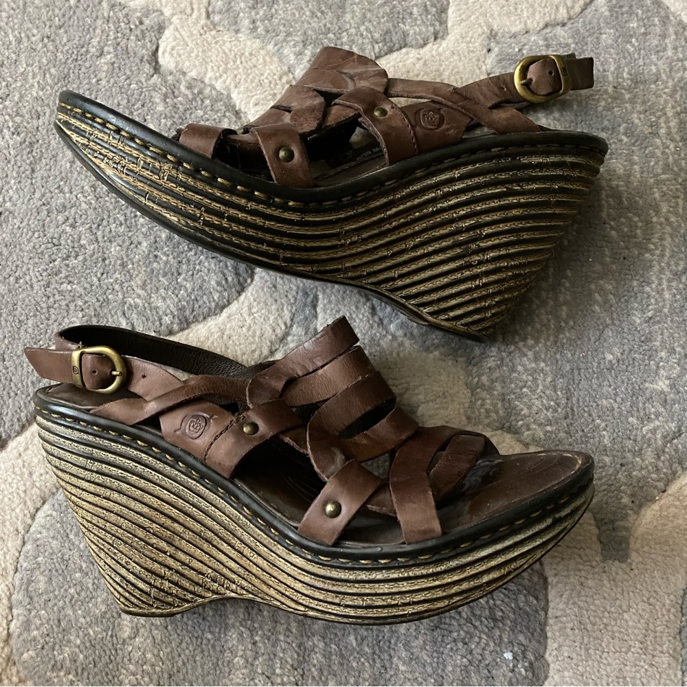 Børn size 8 wedges